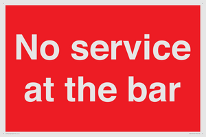 No service at the bar